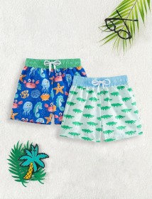 Short de baño estampado